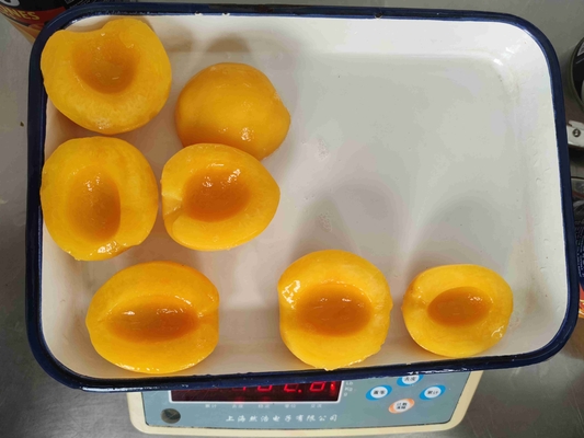 14 - 17% Leve / 18 - 22% Pêssego Amarelo Em Sirope Para Processo de Conservação de Frutas