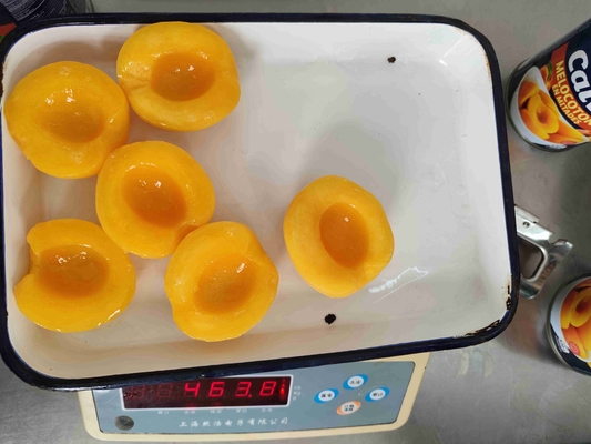 Delicioso Pêssego Amarelo em lata em xarope Grau A Brix 14-17% leve / 18-22% pesado