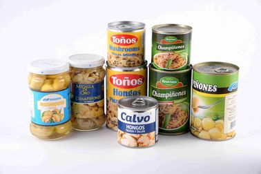 Esterilização inteira enlatada deliciosa salgado da alta temperatura dos cogumelos