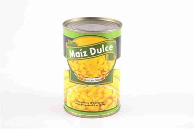 Os vegetais enlatados doce da segurança estanharam o Sweetcorn no xarope nenhuns preservativos