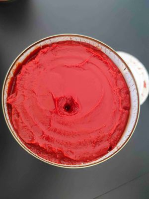 Purê de tomate enlatado com certificação Kosher para fabricação de ketchup