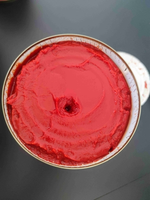 Purê de tomate cozido ao vapor para molhos, sopas e guisados