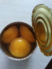 Estabilidade na prateleira Pêssego amarelo enlatado Ingredientes Pêssegos Brix 14-17% leve / 18-22% pesado