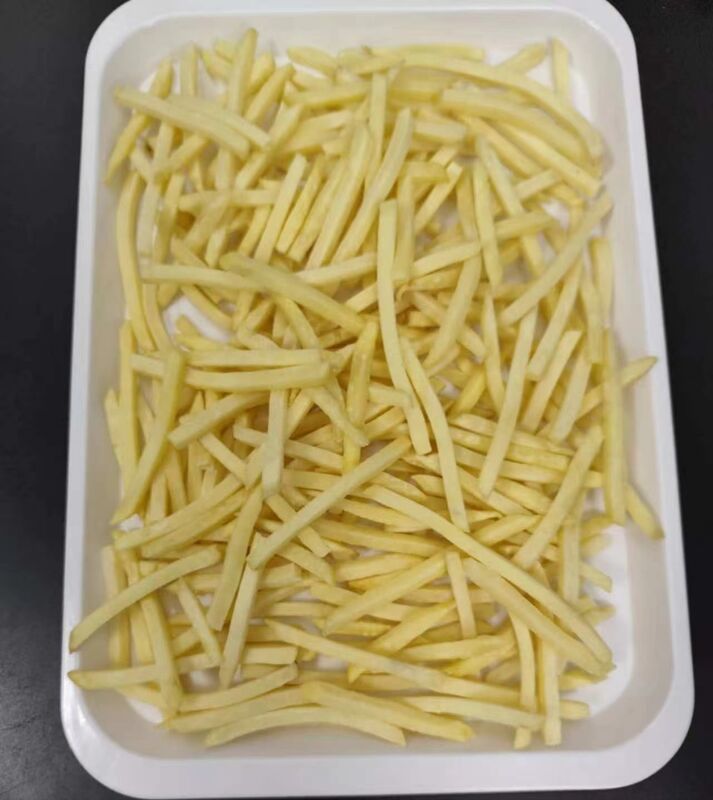 EXPORT Batatas Fritas Congeladas Corte Reto Grau A com Tamanho de Corte Cru de 10,00mm X 10,00mm e Prazo de Validade de 24 Meses