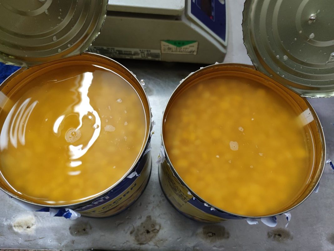 Amarelo Núcleo inteiro Maçã doce doce enlatada embaladas