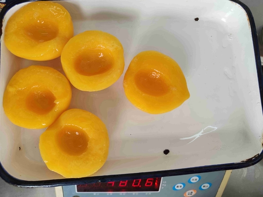 Cálcio amarelo enlatado Rich Nutrition dos pêssegos 400g/can dos frutos