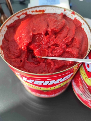 Informações nutricionais de purê de tomate enlatado Calorias 30 Prazo de validade 2 anos