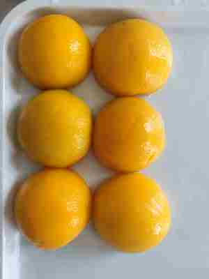 Conservantes Nenhum Pêssego Amarelo em lata e delicioso