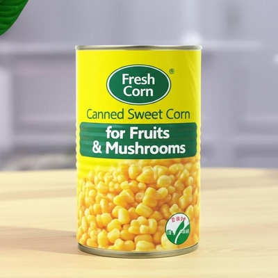 Milho fresco em lata Milho doce para frutas e cogumelos