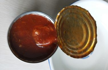 Certificado BRC Molho de Tomate Macaxeira Peixe enlatado Conservado em sabor a óleo Disponível durante todo o ano