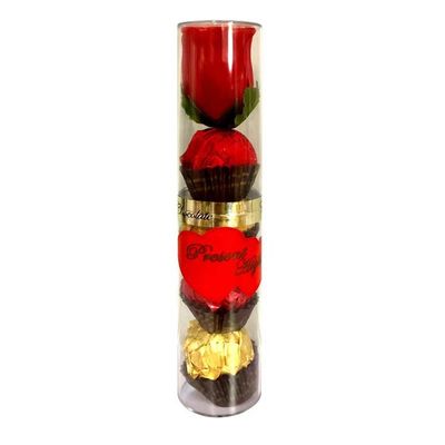 T.4 ROSE CYLINDER Produto confiável Chocolate composto para supermercado
